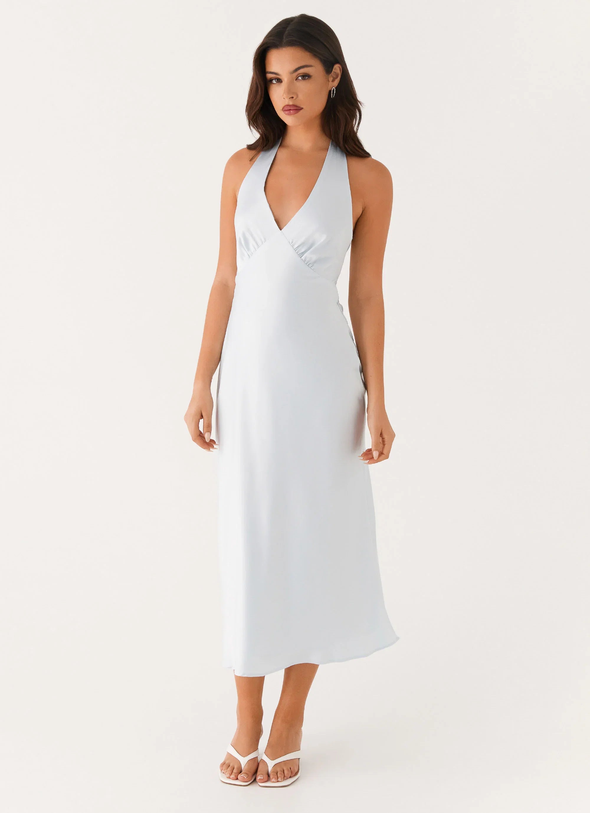 Heavy Hearted Midi Dress Blue