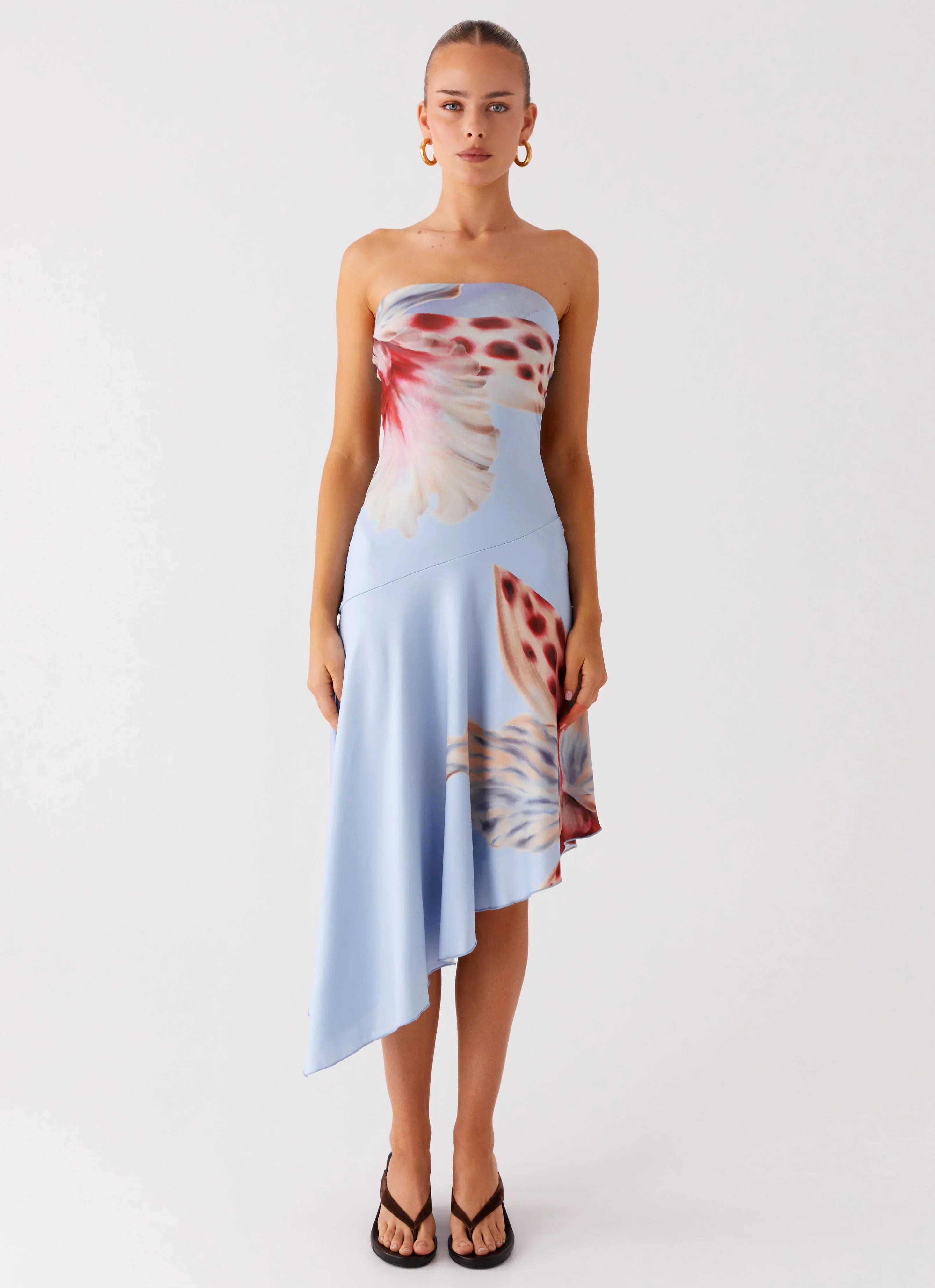 Juliana Midi Dress Deep Sea Bloom