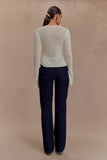 Remington V Front Straight Leg Jeans Indigo Blue