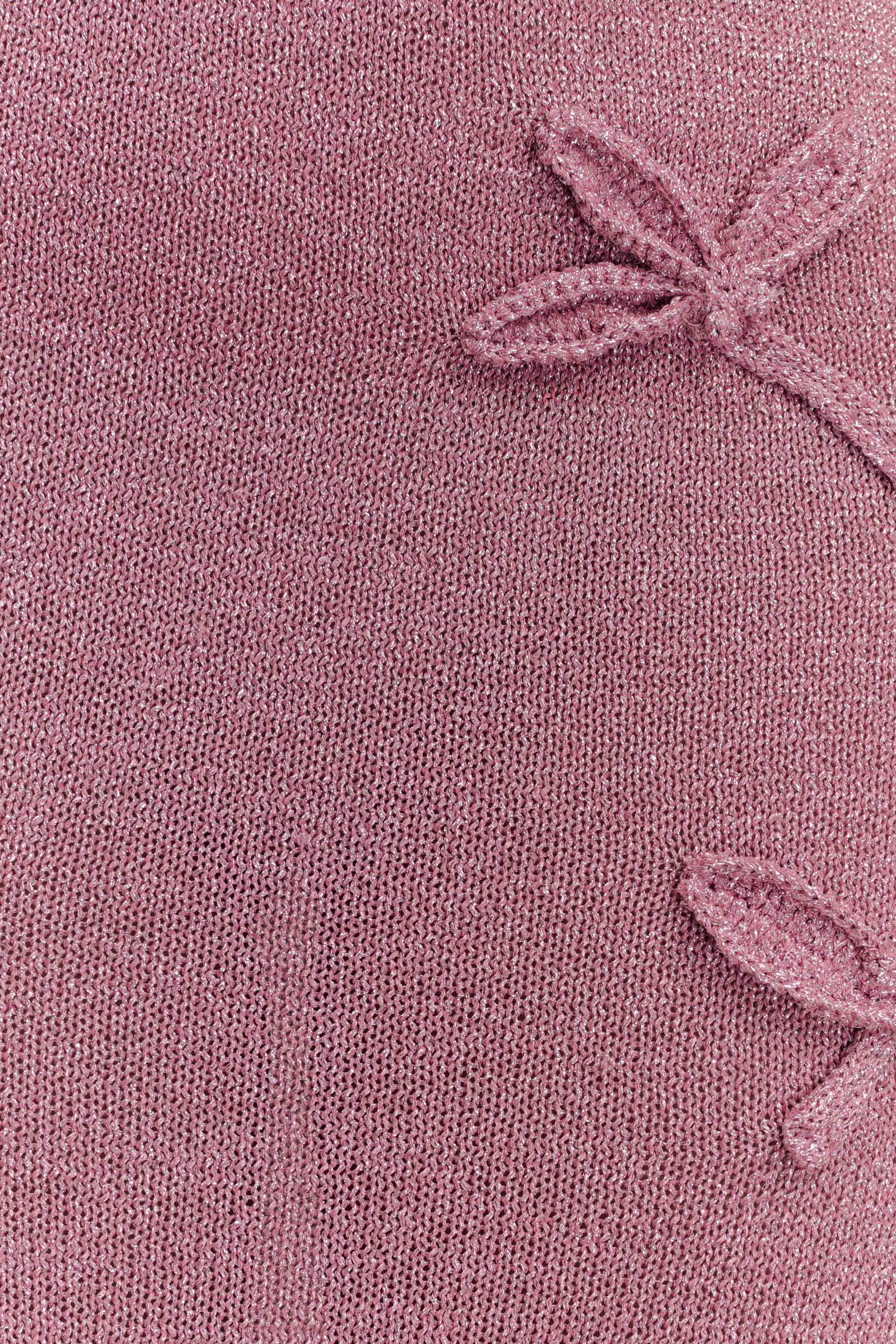 Celestino Floral Metallic Knit Maxi Dress Pink