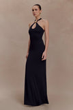 Ramona Modal Maxi Dress With Hardware Black