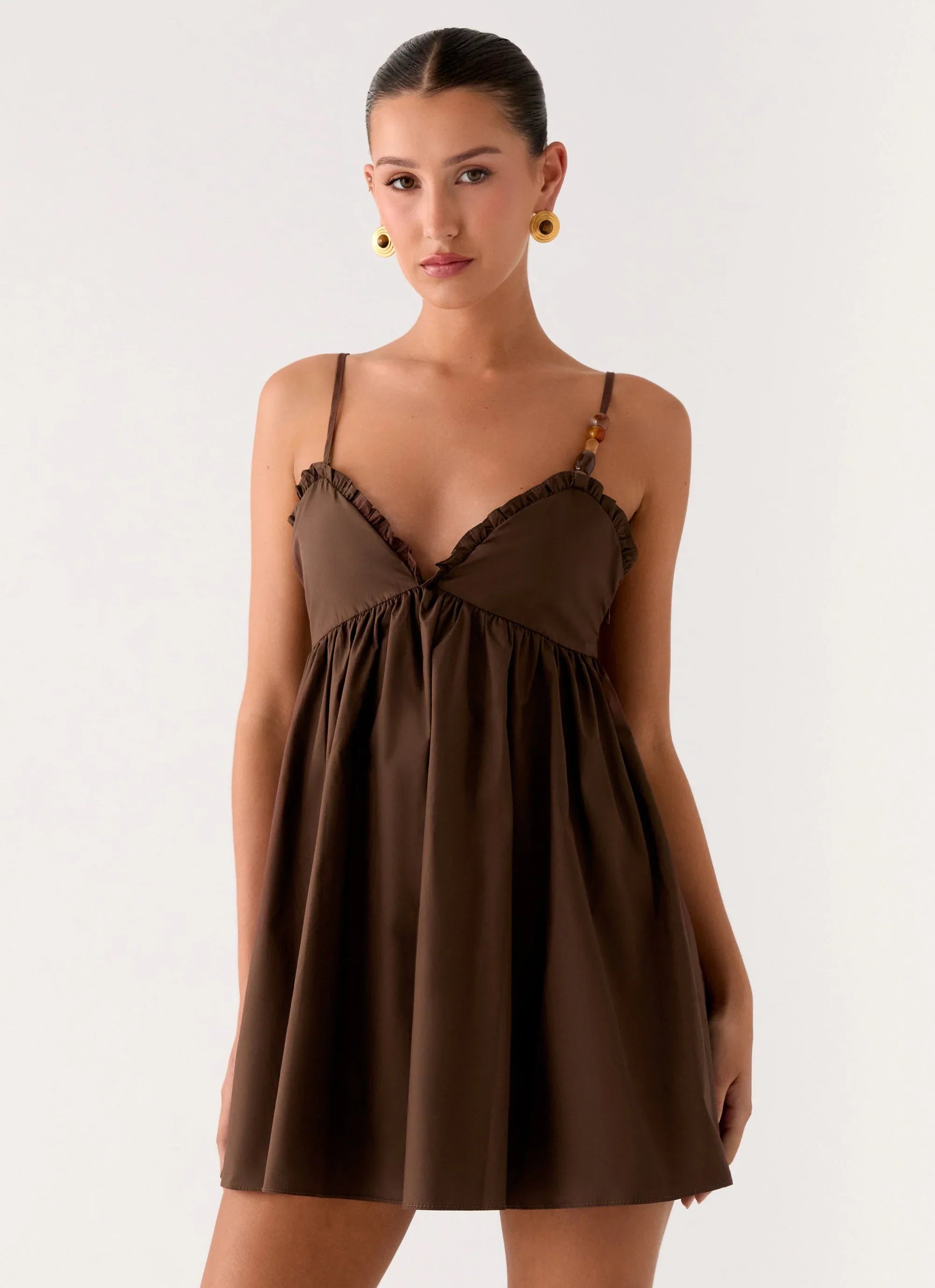 Jonas Mini Dress Brown