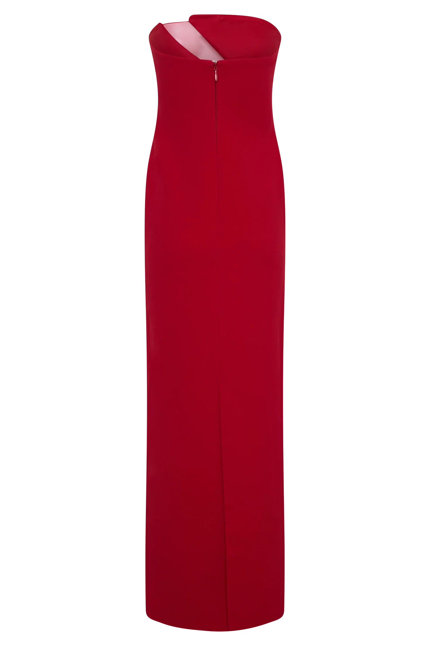 Lianne Strapless Maxi Dress Red