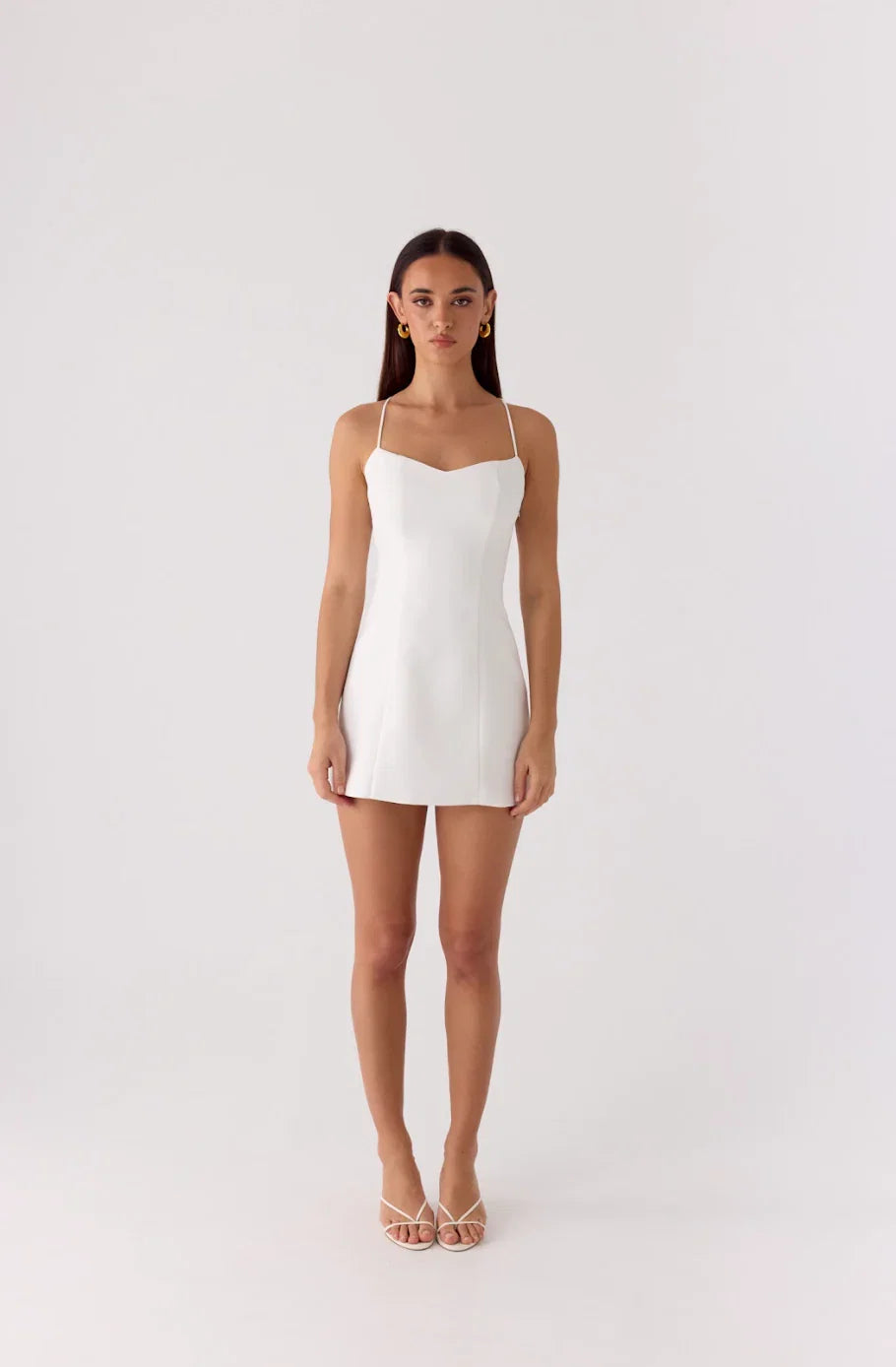 Famous Mini Dress White