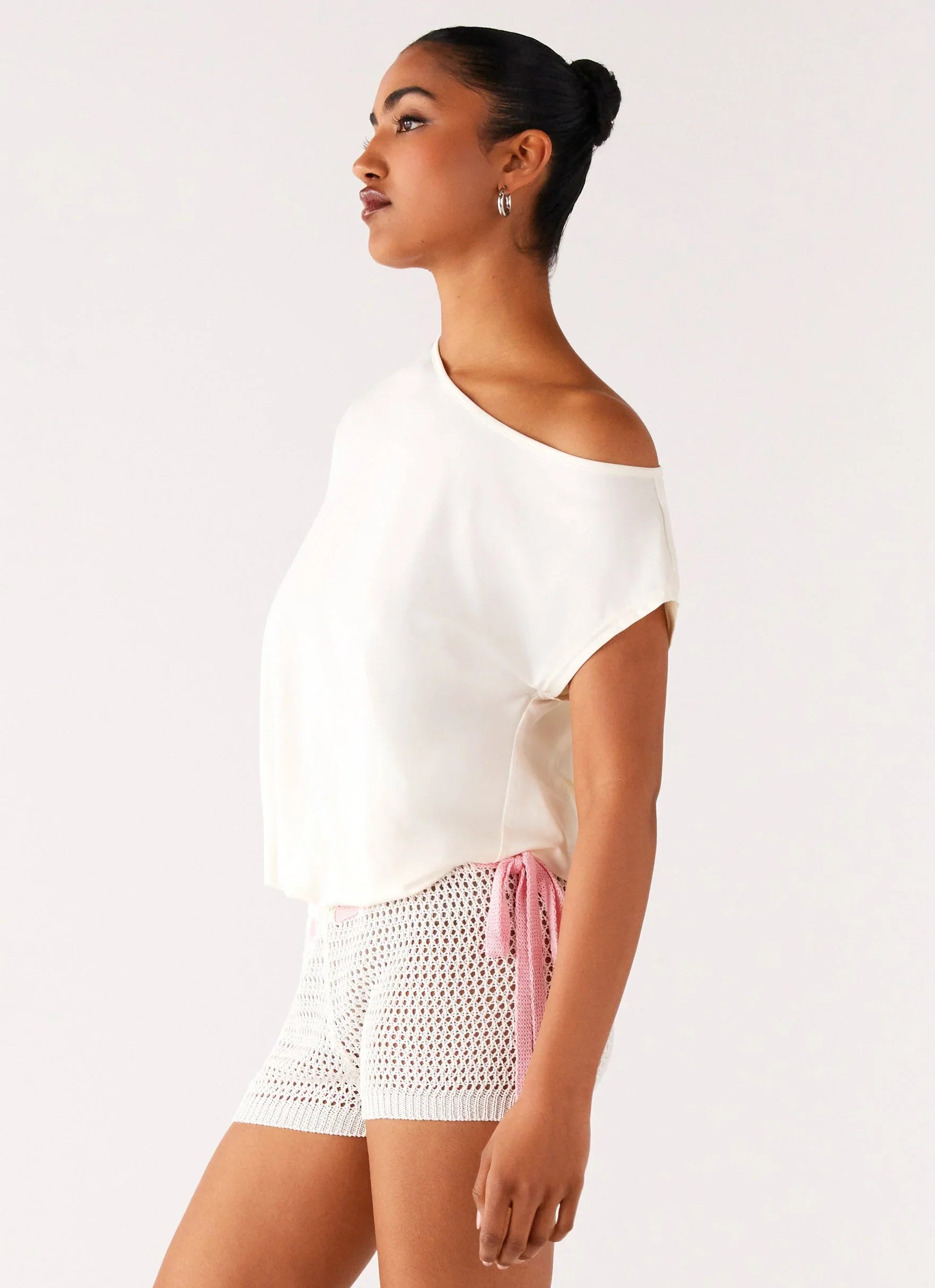 Raeni Off Shoulder Top Ivory