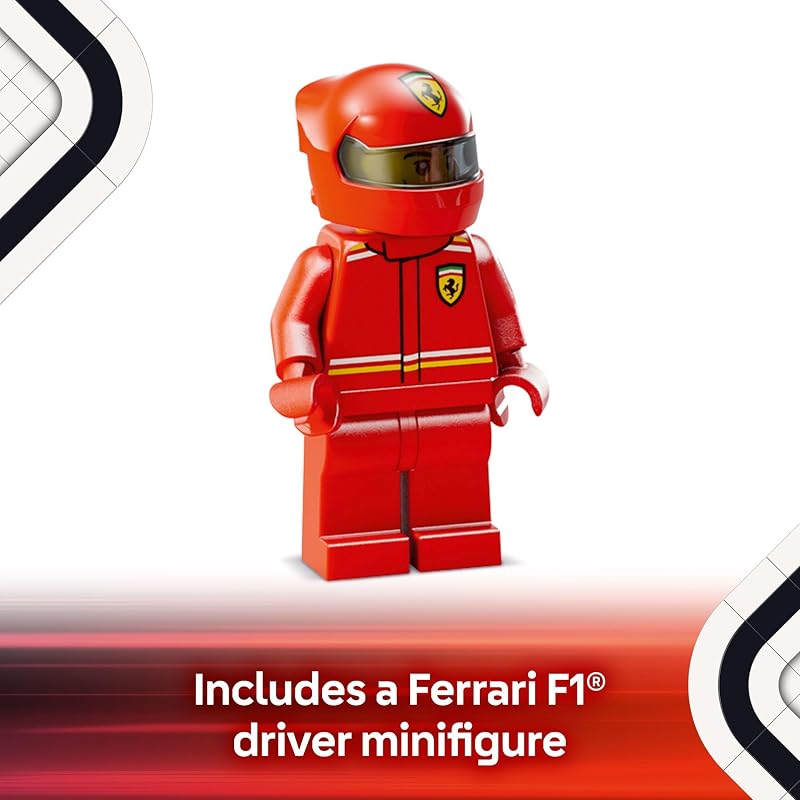 LEGO Speed Champions Ferrari SF 24 F1 Race Car Toys Building Sets for Kids Boys Girls Ages 10 Ferrari F1 Model Car Kits for Display or Play Gift Ideas for Birthdays and Fans 77242