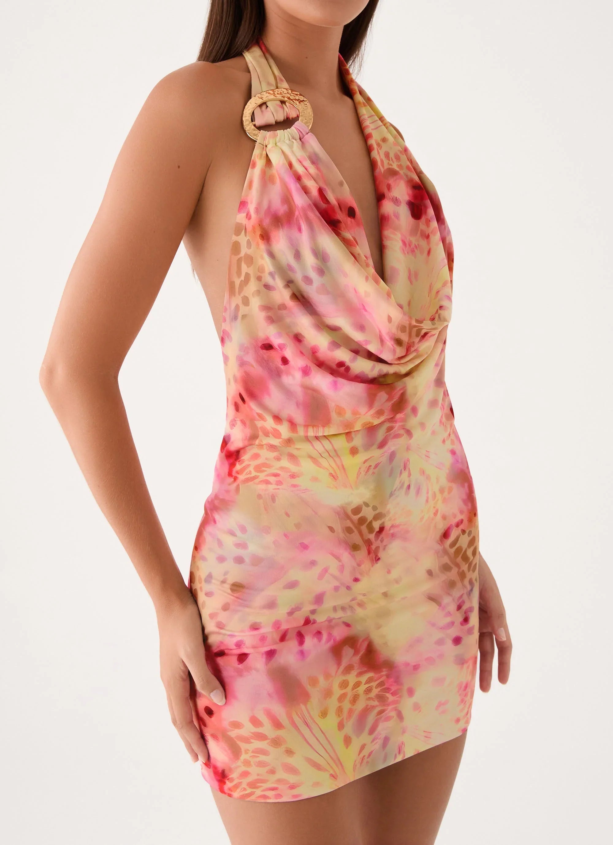 Jonna Mini Dress Botanic Cheetah