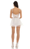 Corset A line Romper in White