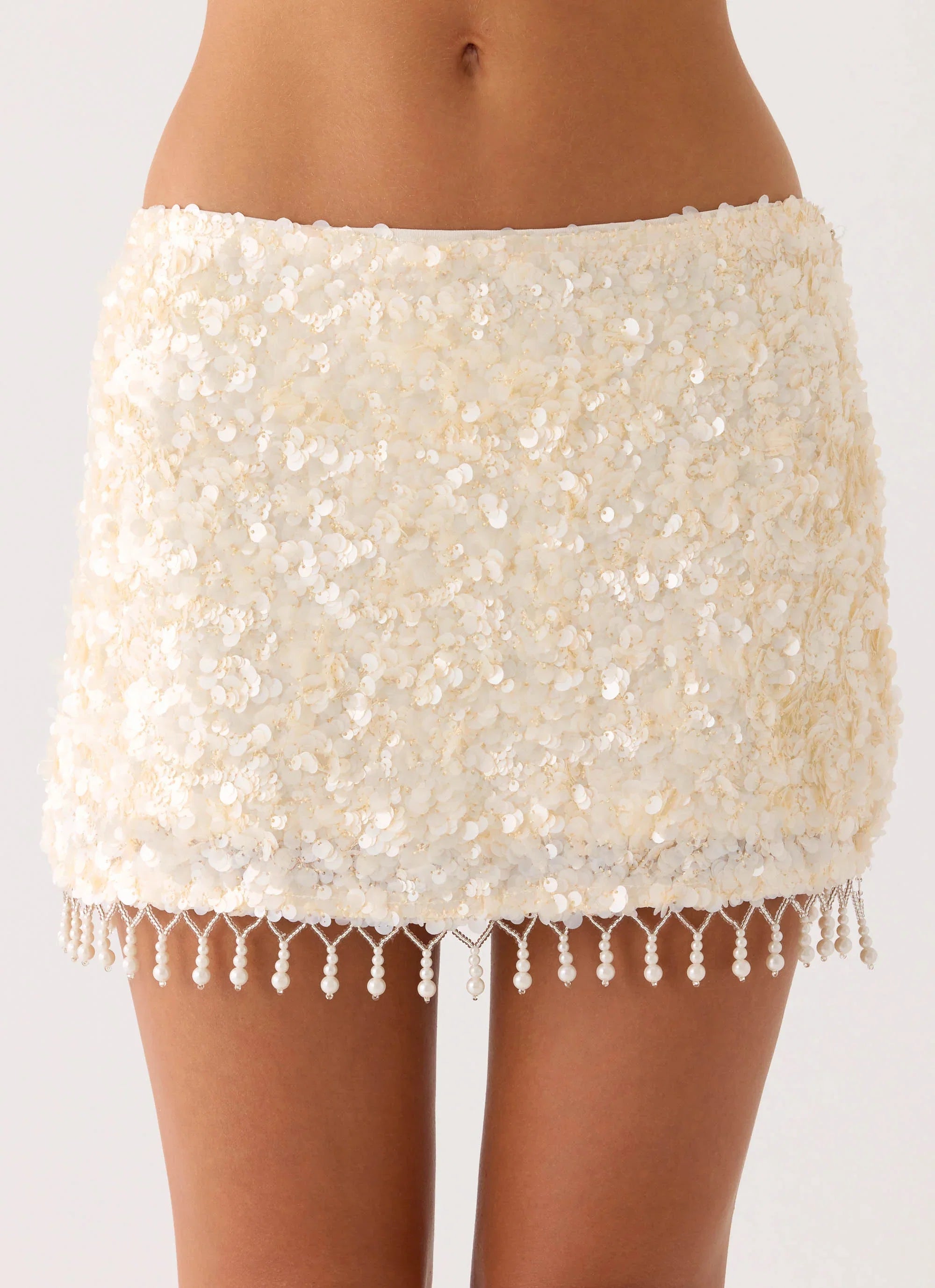 Moonlight Muse Mini Skirt Ivory