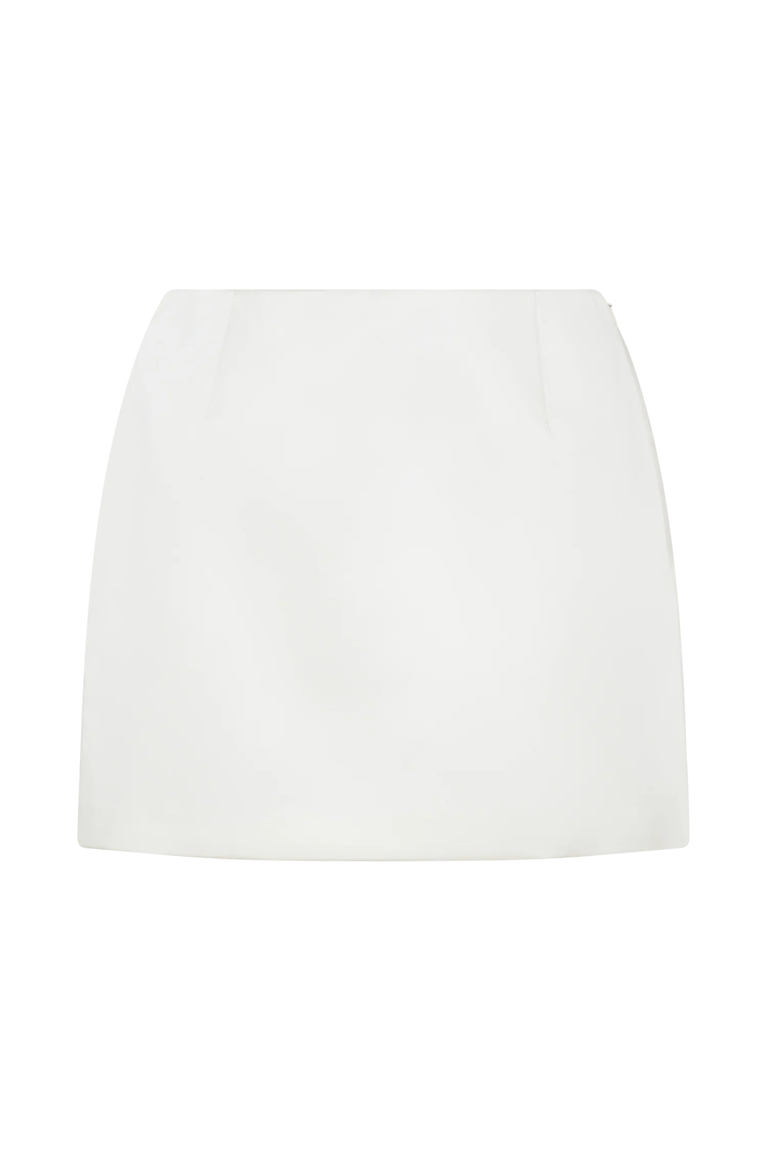 Adeline Satin Mini Skirt White