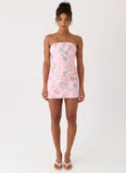 Solaire Low Rise Mini Skirt Pink