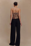 Jacqueline Pleated Wide Leg Pants Black
