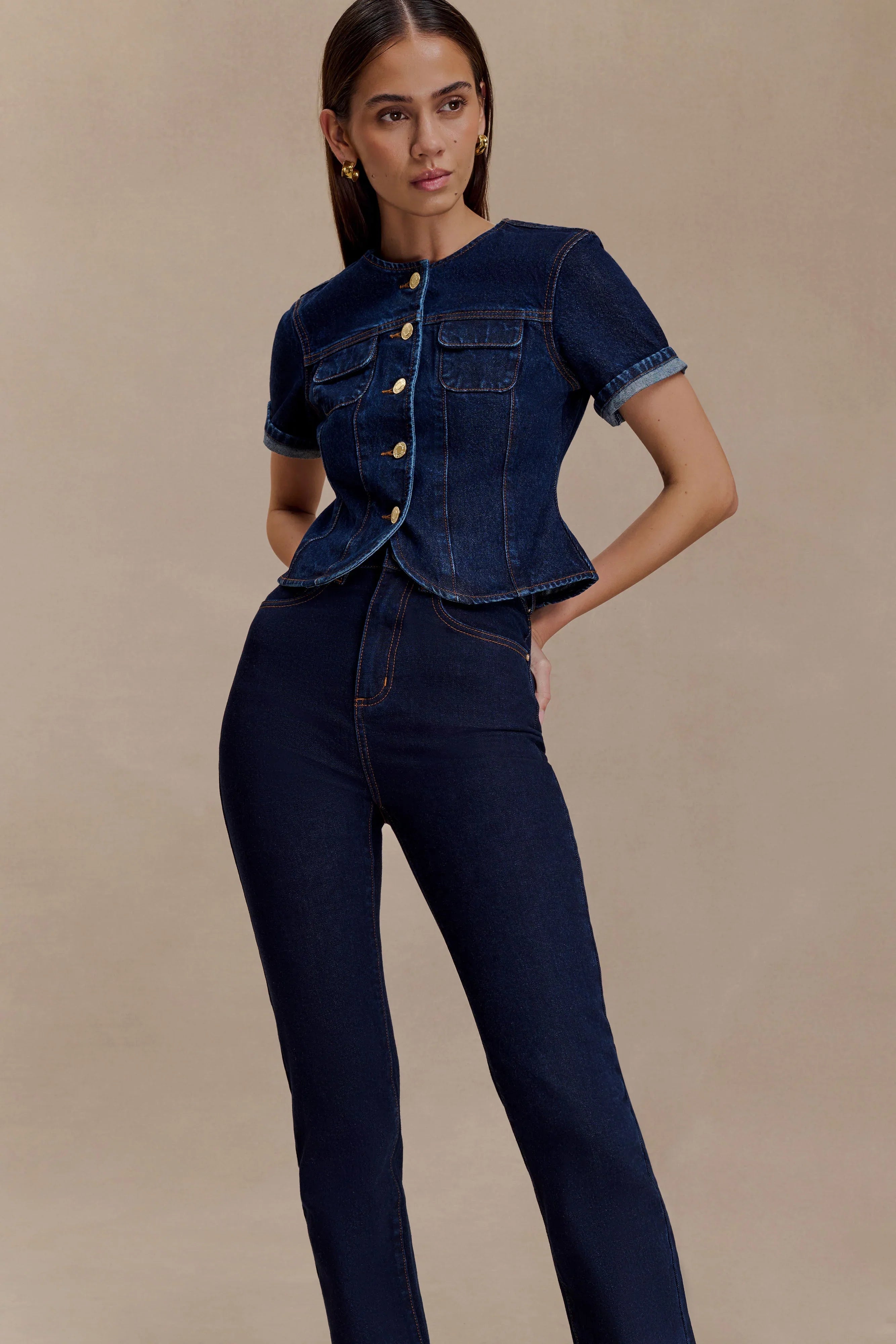 Janessa Skinny Denim Jeans Indigo Blue