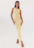 Holly Knit Maxi Dress Yellow