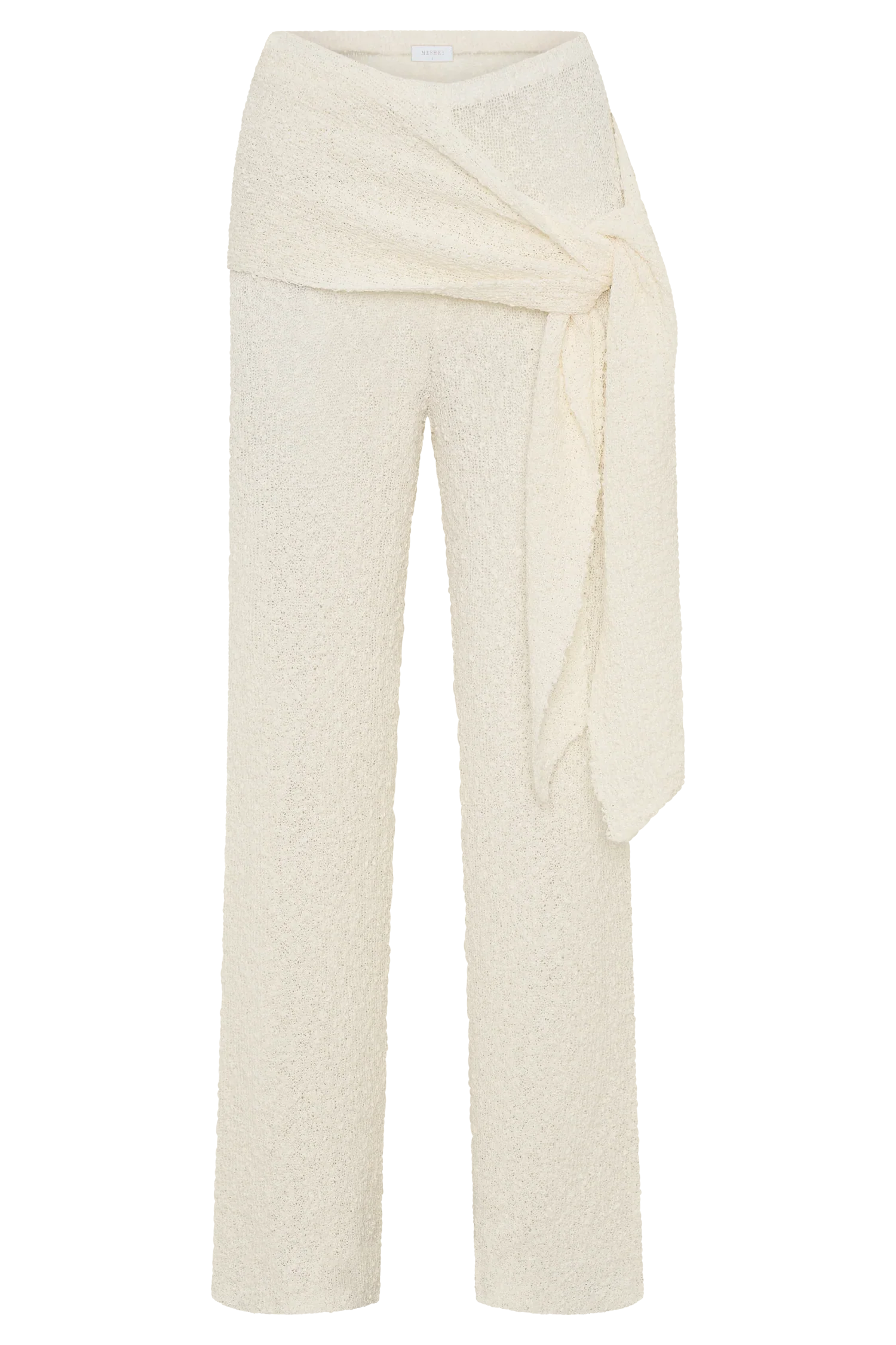 Mattais Boucle Knit Pants Ivory