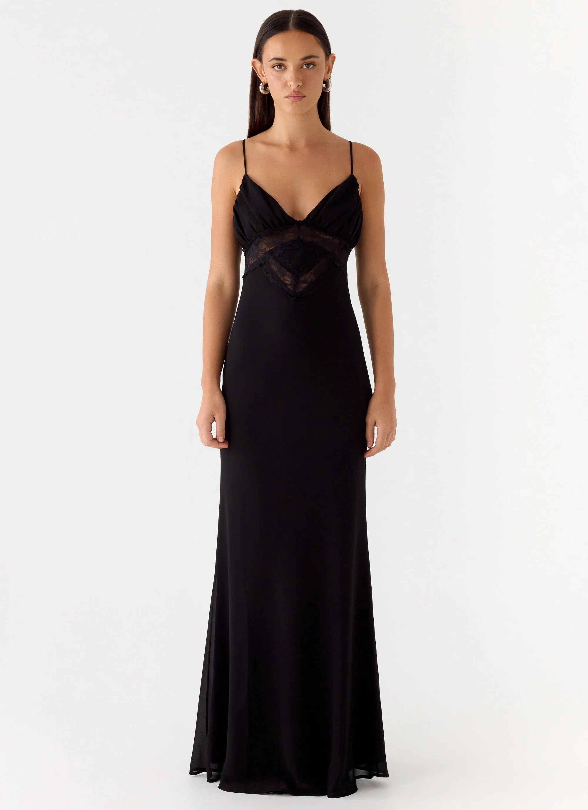 Opulent Maxi Dress Black