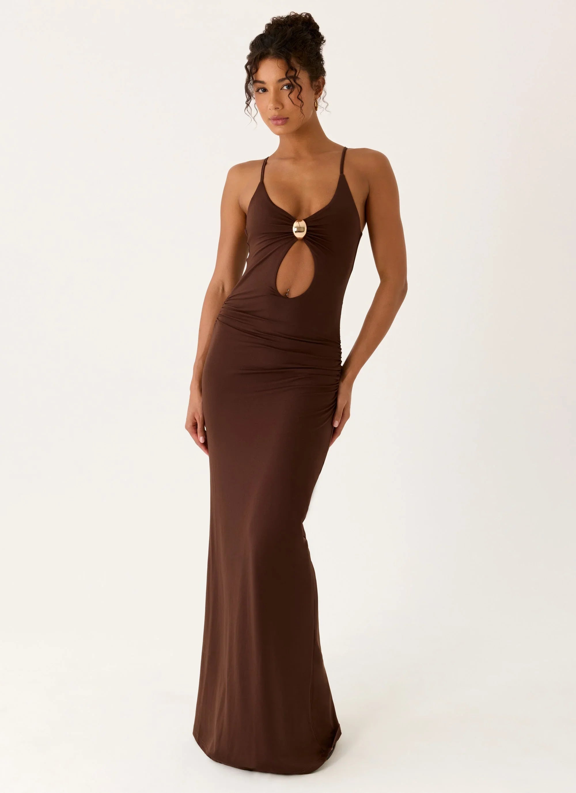Inez Maxi Dress Chocolate