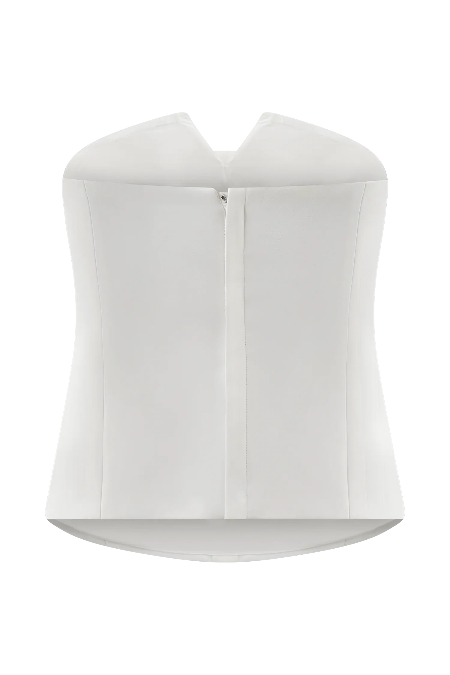 Zillah Strapless Cotton Top White