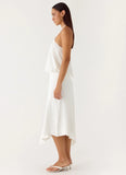 To The Girls Midi Dress White