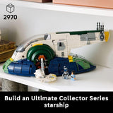 LEGO Star Wars Jango Fetts Firespray Class Starship Building Set for Adults Attack of The Clones Collectible Model Kit and Room Decor DIY Gift Idea for Men Women Any Fans Ages 18 75409