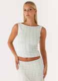 Suns Out Tank Top Vintage Stripe
