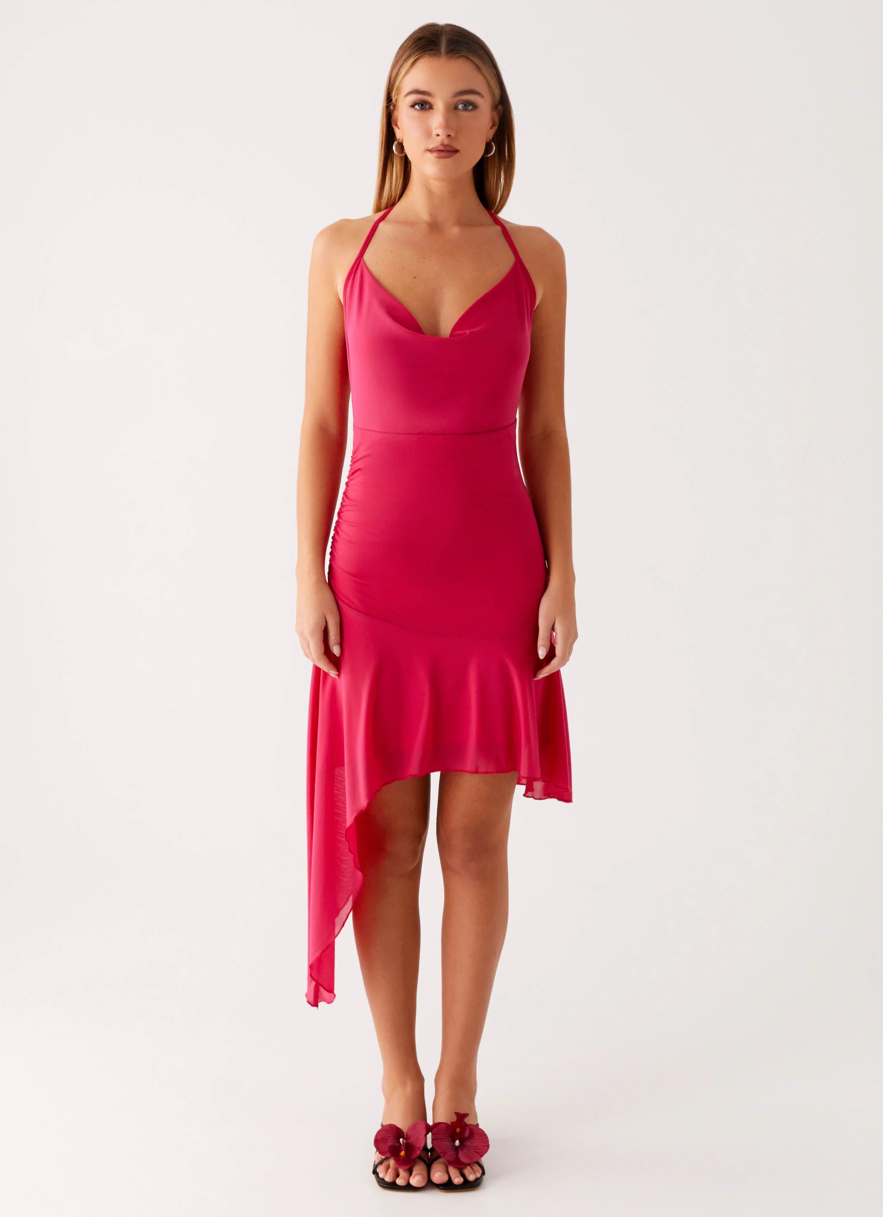 Mai Tai Mini Dress Hot Pink