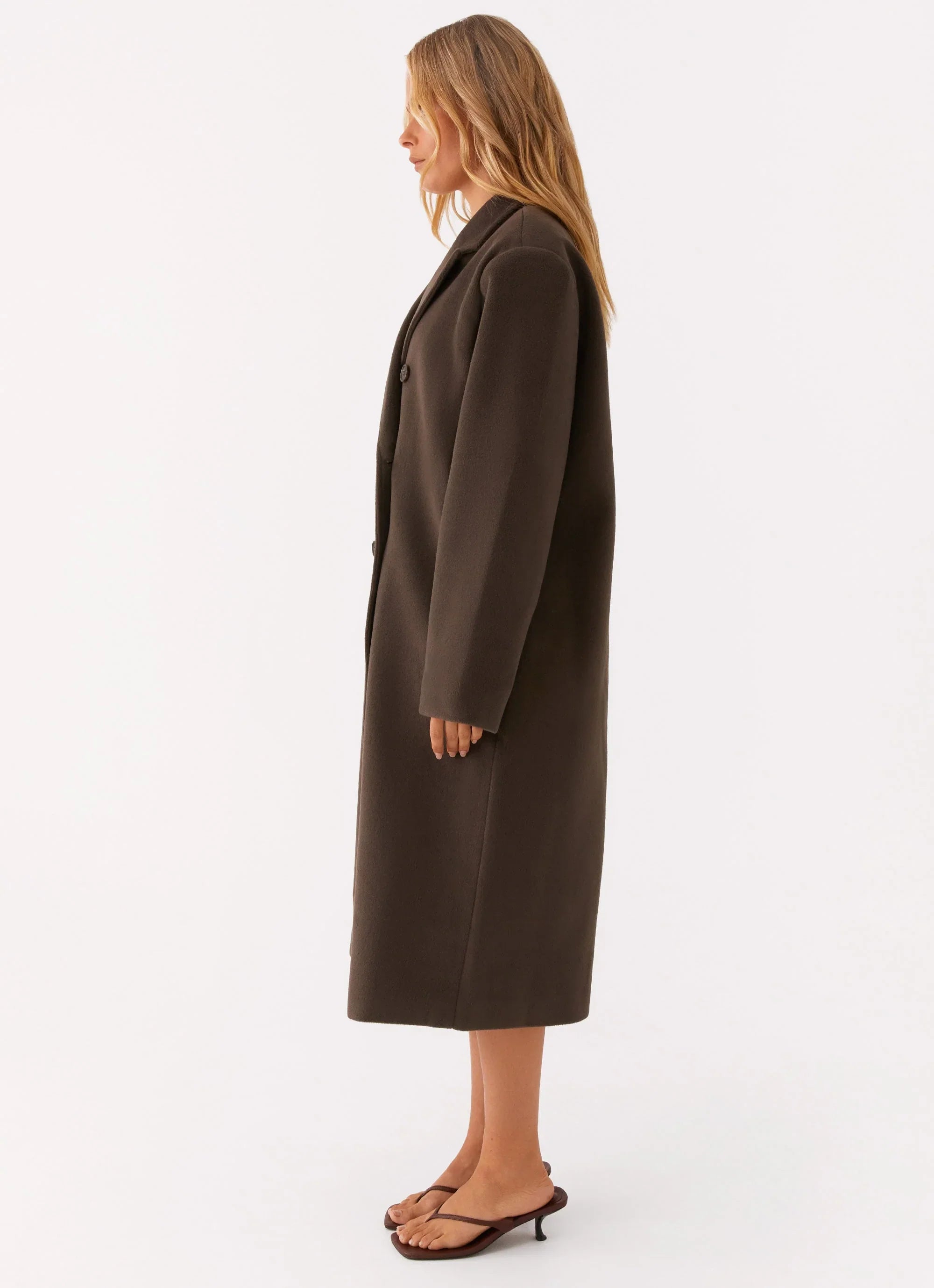 Gianni Double Breast Coat Chocolate