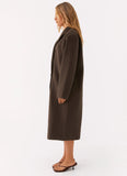 Gianni Double Breast Coat Chocolate