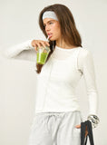 White Double Layered Top
