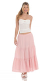 Strapless Slits Top in White