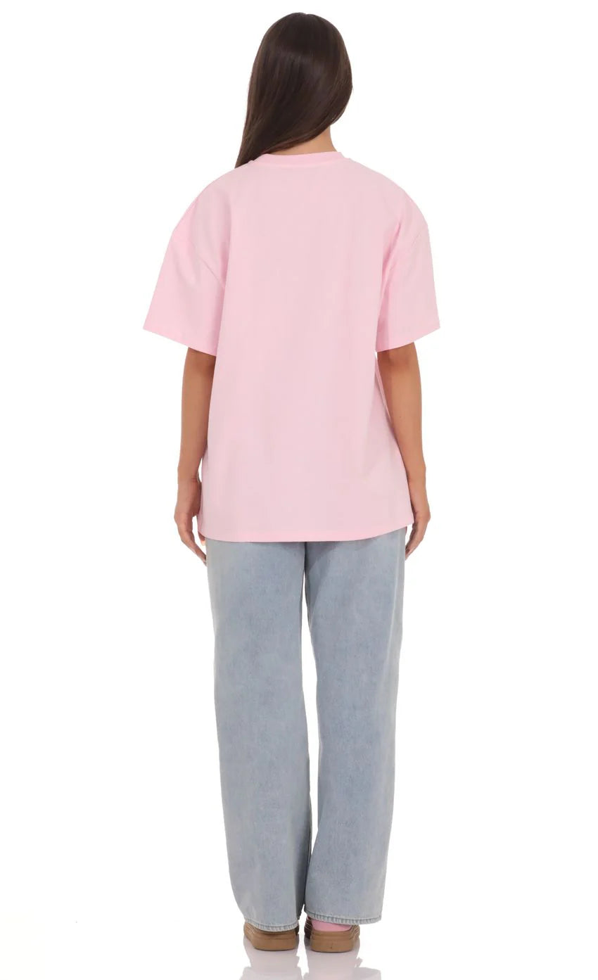 Graphic T Shirt in Pink