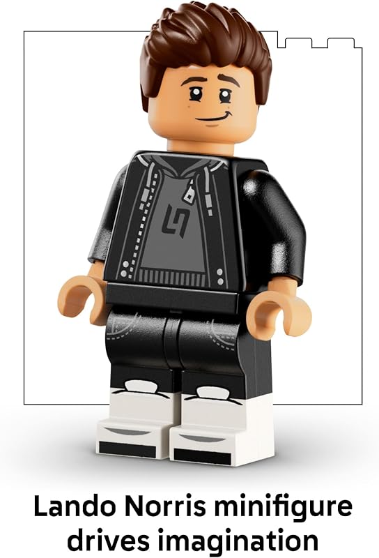 LEGO Editions McLaren MasterCard F1 Team Lando Norris Helmet Building Set for Adults Ages 18 F1 Bedroom Office or Shelf Decor for Fans Gift for Men Women 43023