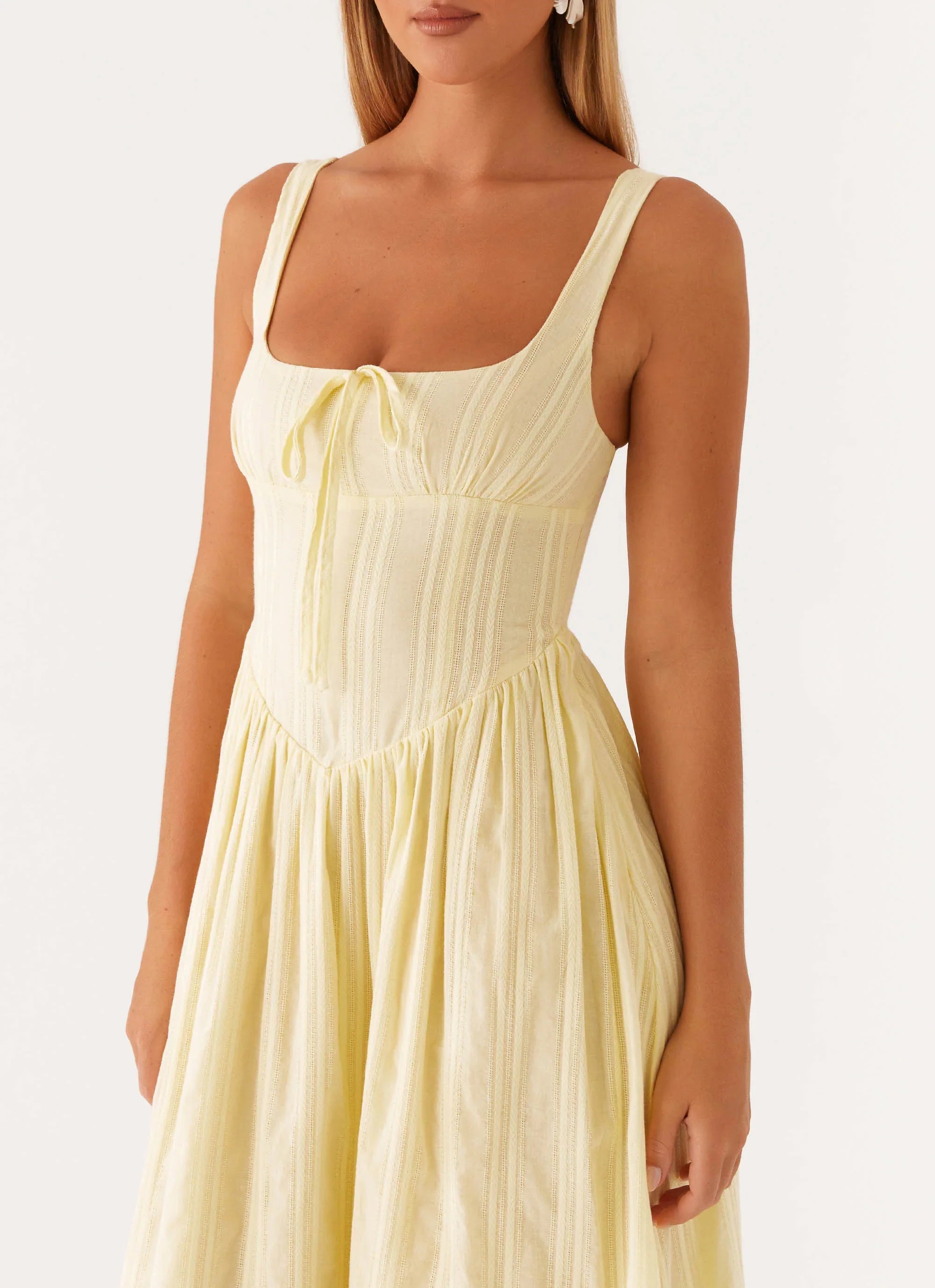 Pascuelle Midi Dress Yellow