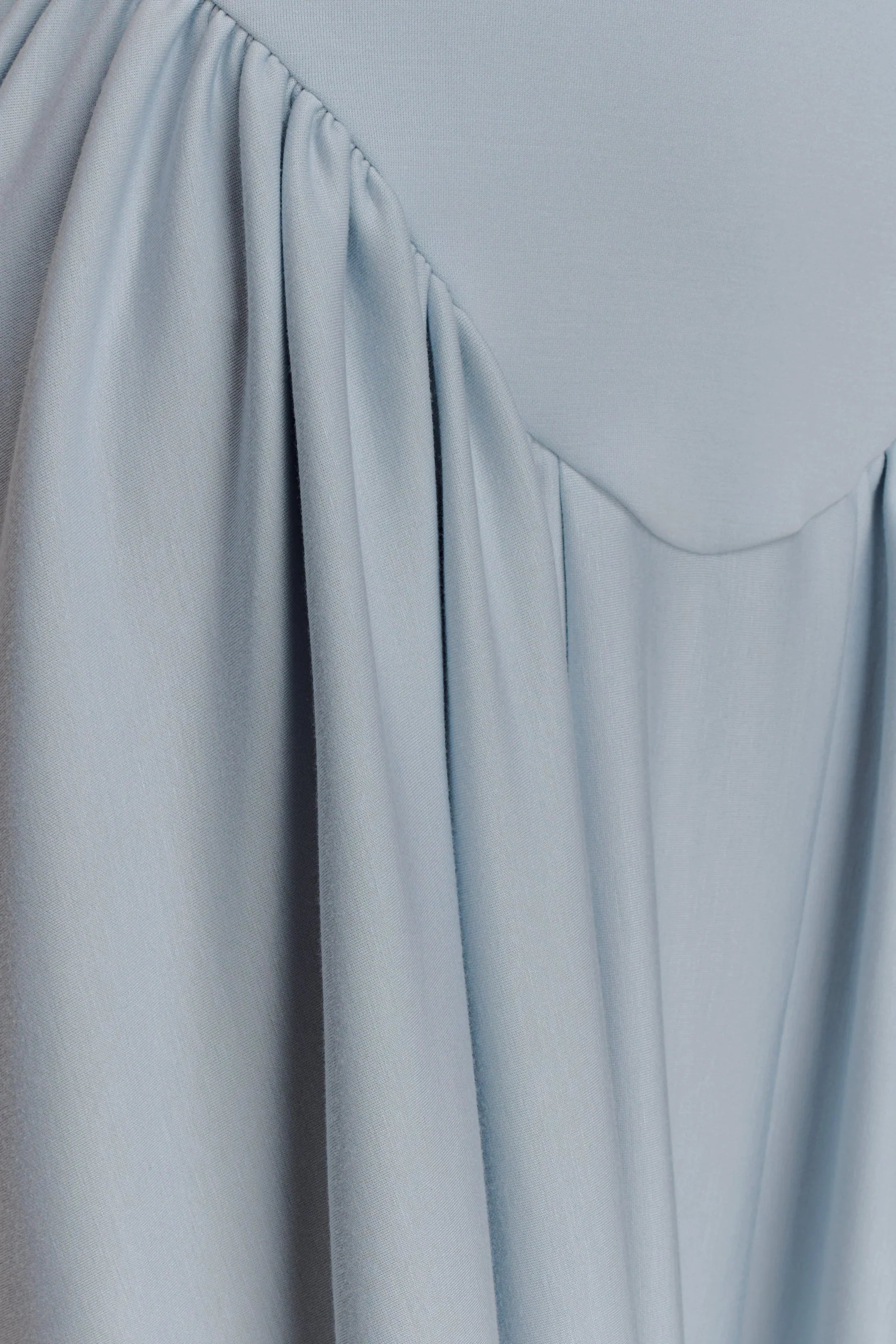 Angelina Scuba Halter Midi Dress Pale Blue