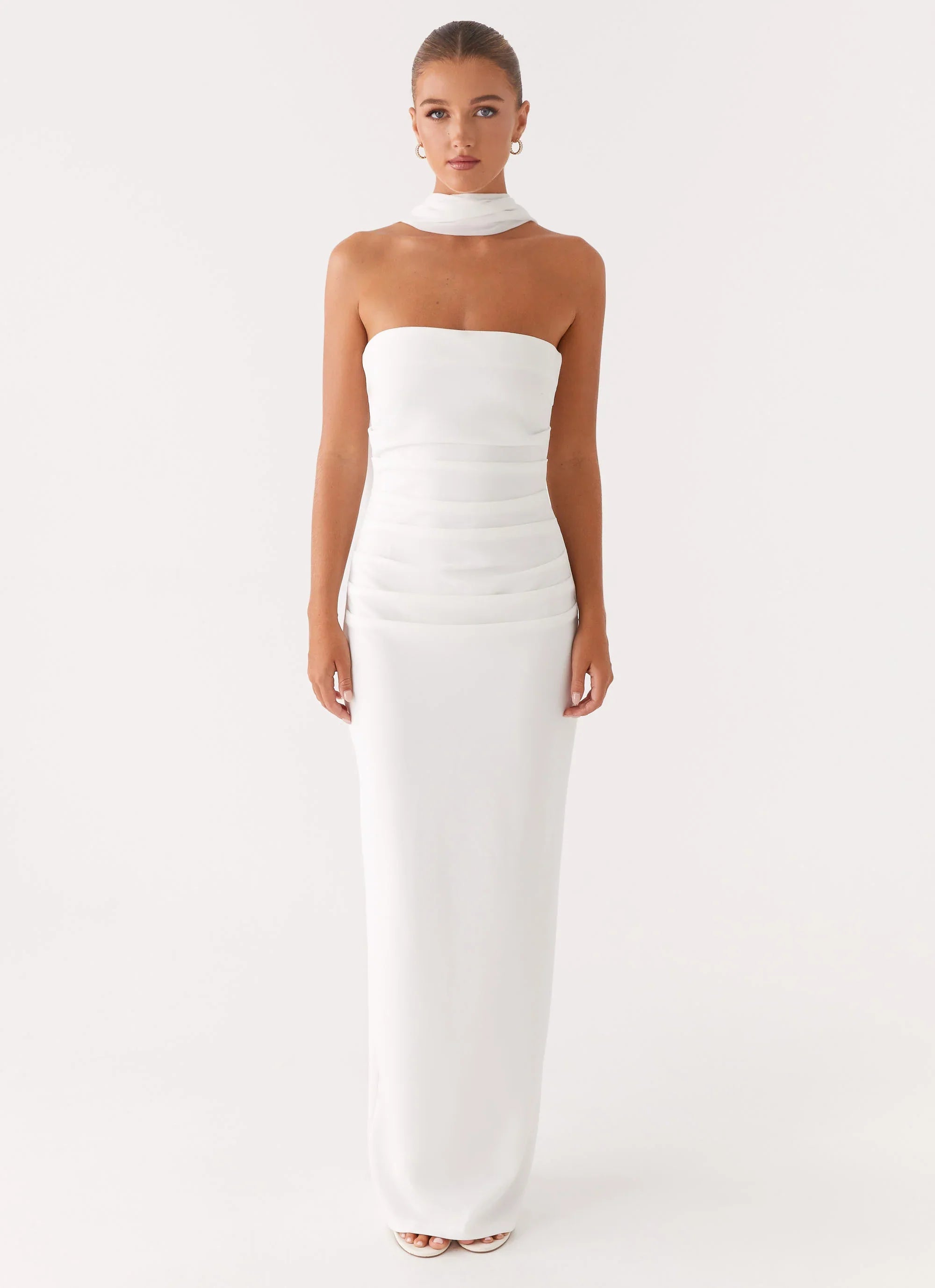 Libra Maxi Dress White