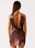 Larson Mini Dress Black Gradient