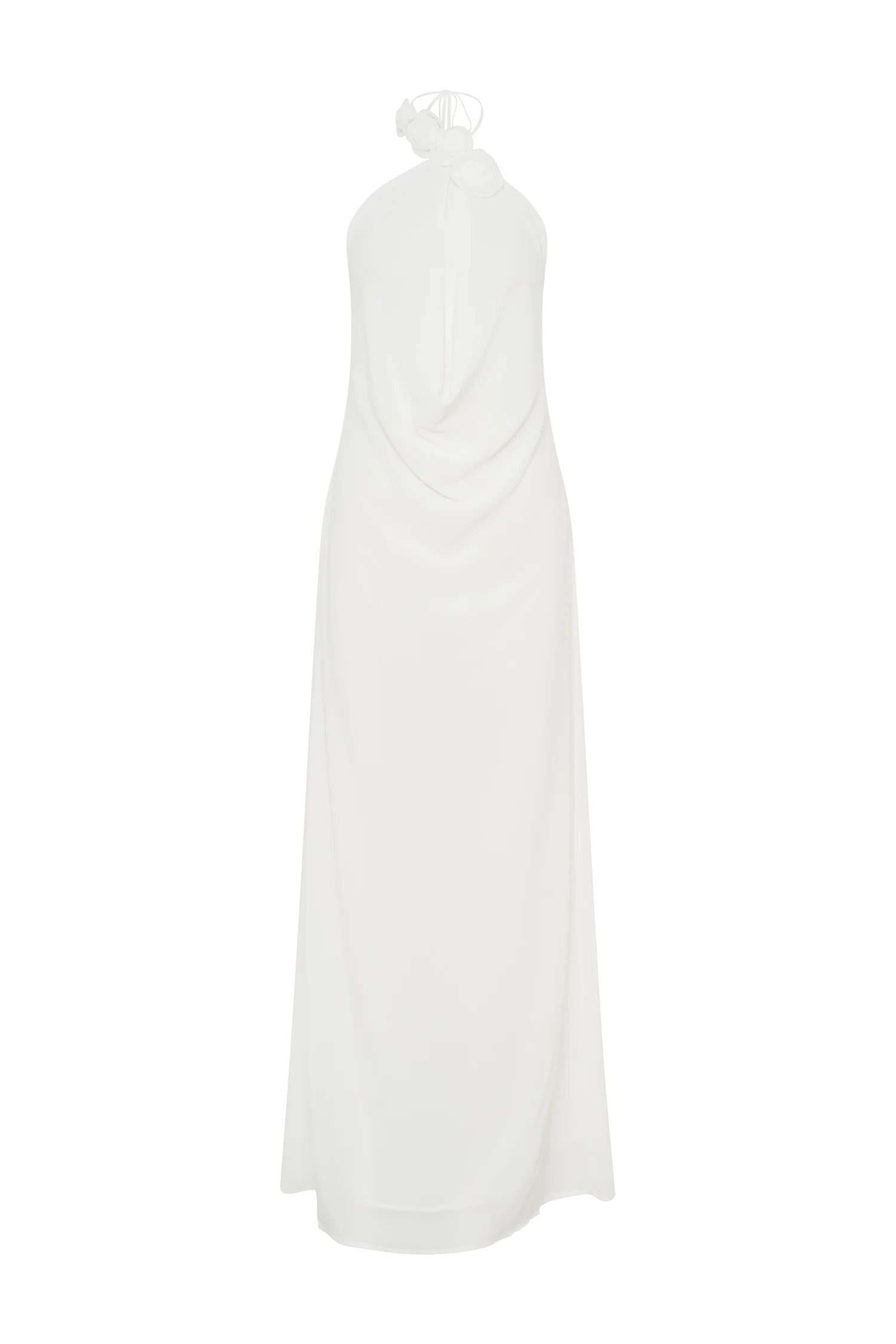 Rosalia Cowl Neck Maxi Dress White