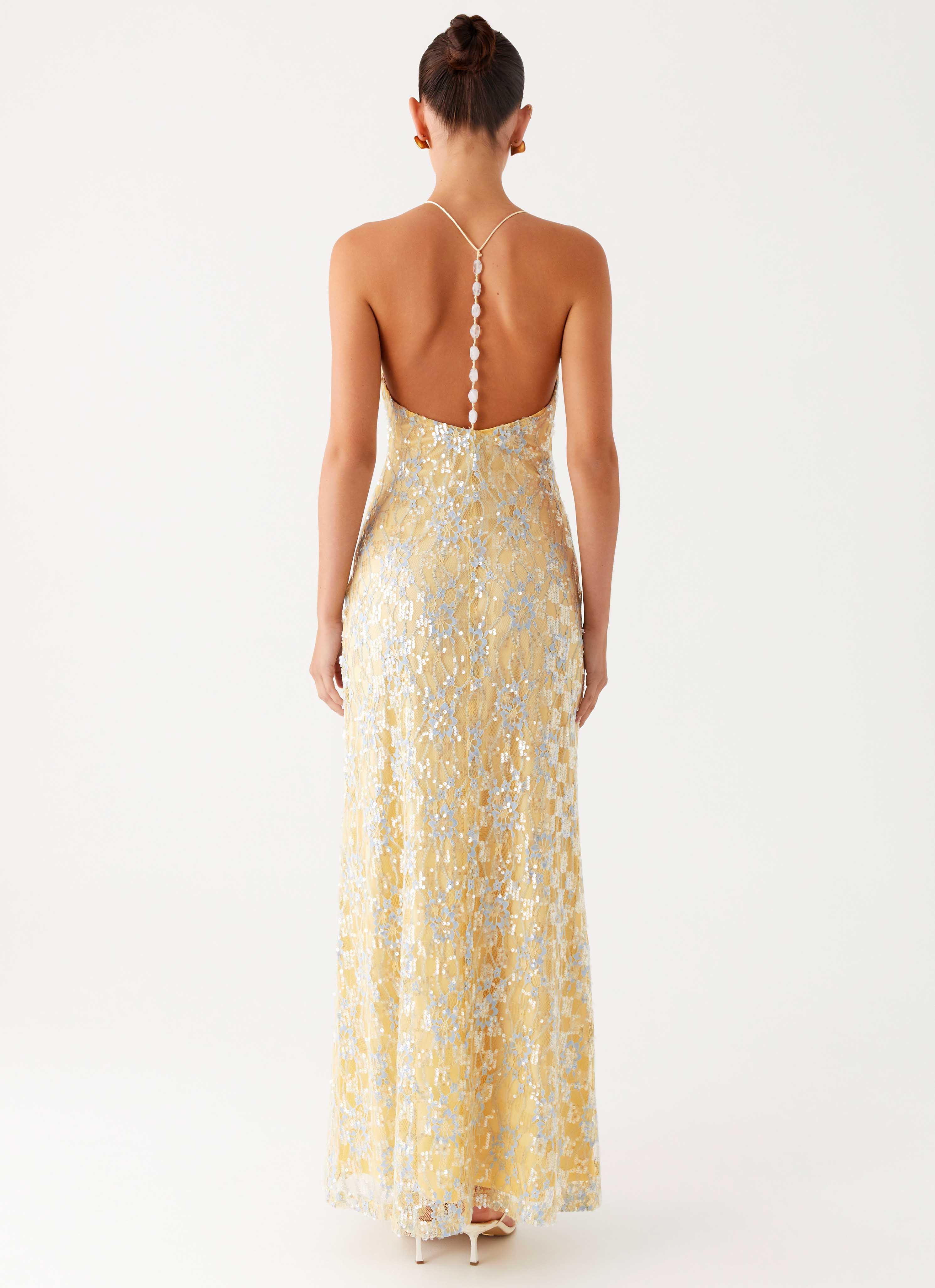 Truly Mine Maxi Dress Yellow