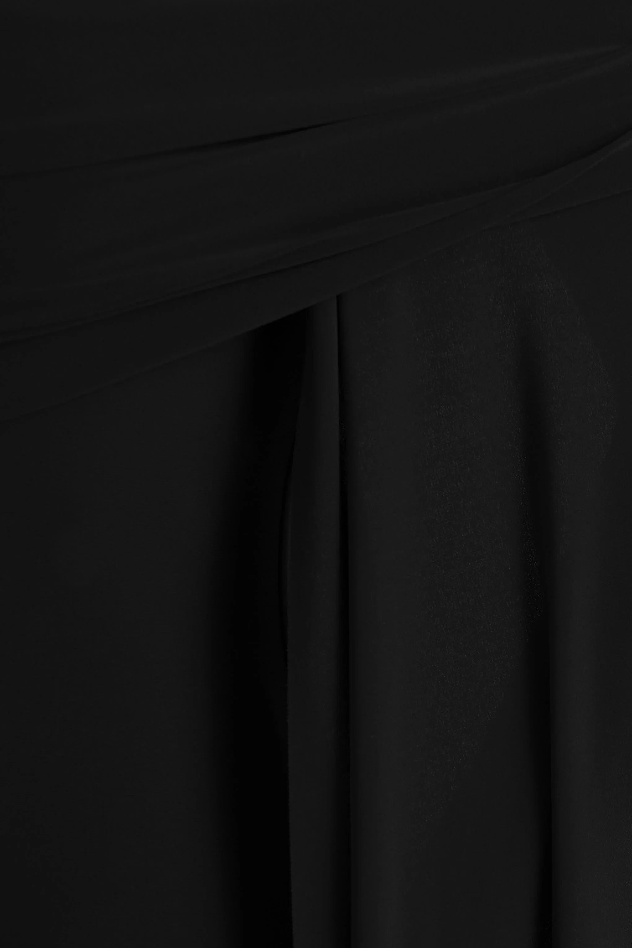 Saffina Black Bardot Neck Maxi Dress With Sash Detail