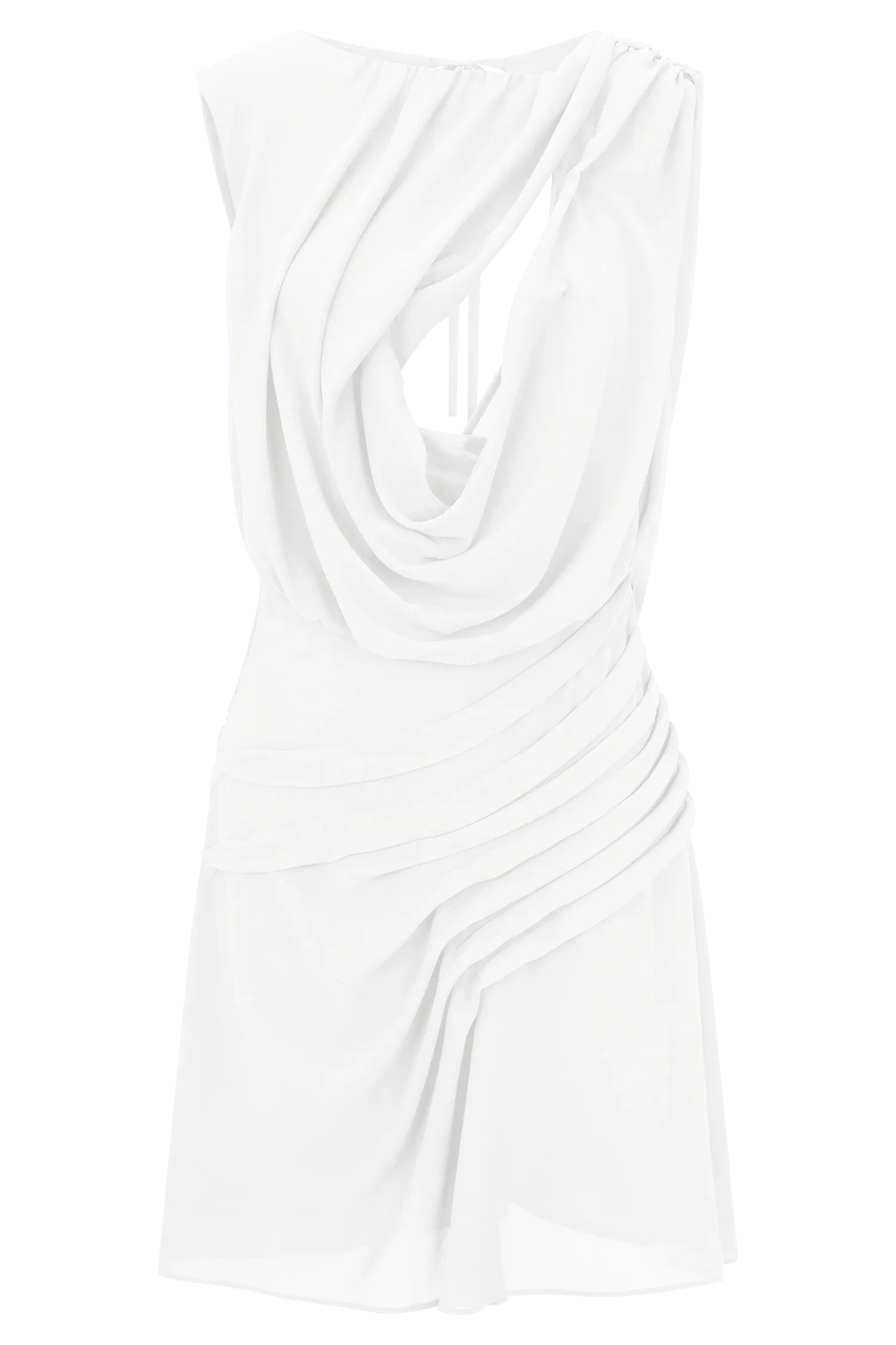 Oria Chiffon Mini Dress White