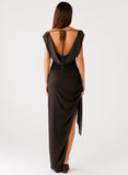 Good Fortune Maxi Dress Lime Flower