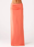 Elisabetta Maxi Skirt Coral