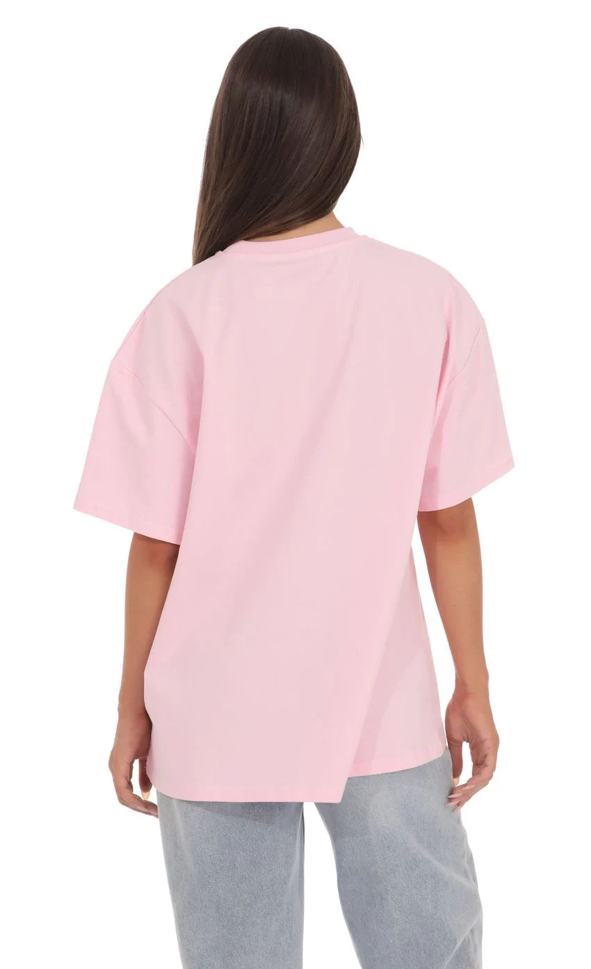 Graphic T Shirt in Pink