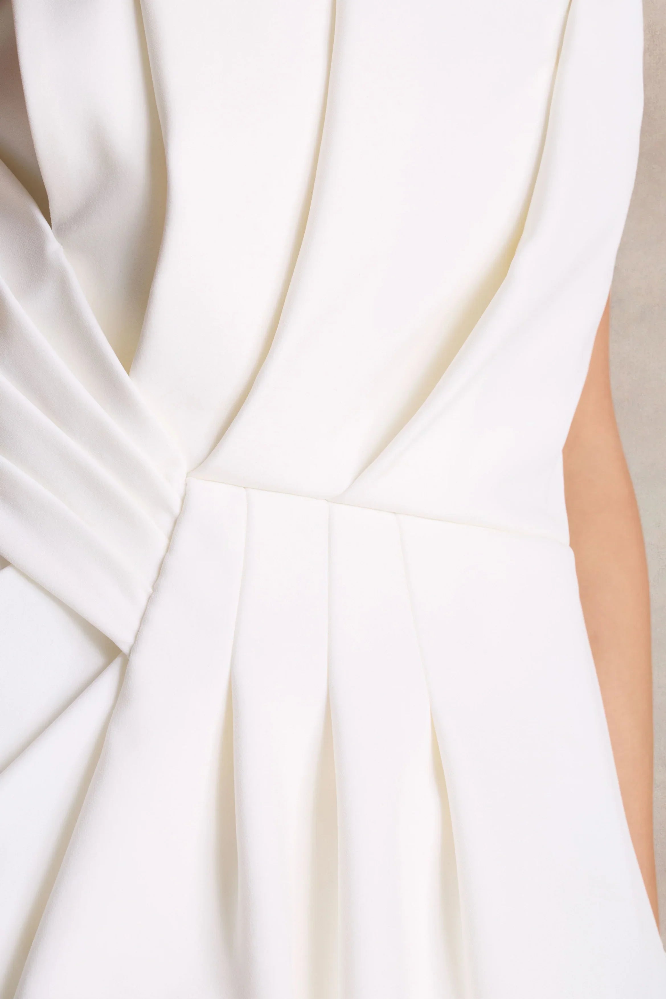 Dreamy Whispers Cream Strapless Ruffle Split Maxi Dress