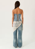 Elaris Scarf Low Rise Denim Jeans True Denim