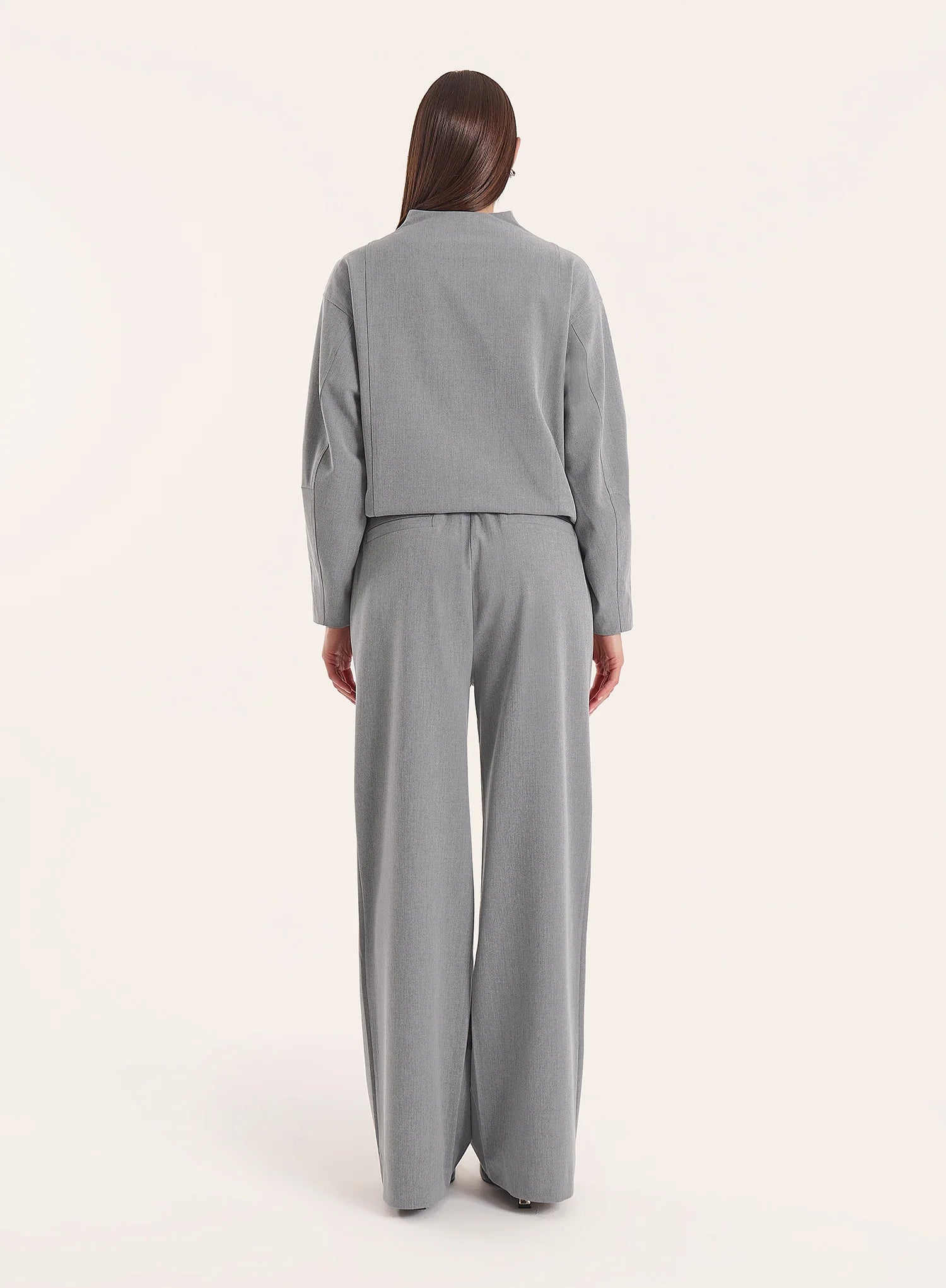 Grey Toggle Waist Trousers