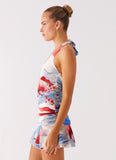 Starlit Night Mini Dress Deep Sea Bloom