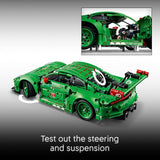 LEGO Technic Porsche 911 GT3 R Rexy AO Racing Car Building Toy for Boys Girls Car Toy W Realistic Steering 6 Cylinder Engine for Kids Auto Fans Ages 11 Gift Idea for Birthdays 42224