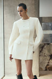 Beatrice Blazer Mini Dress Ivory