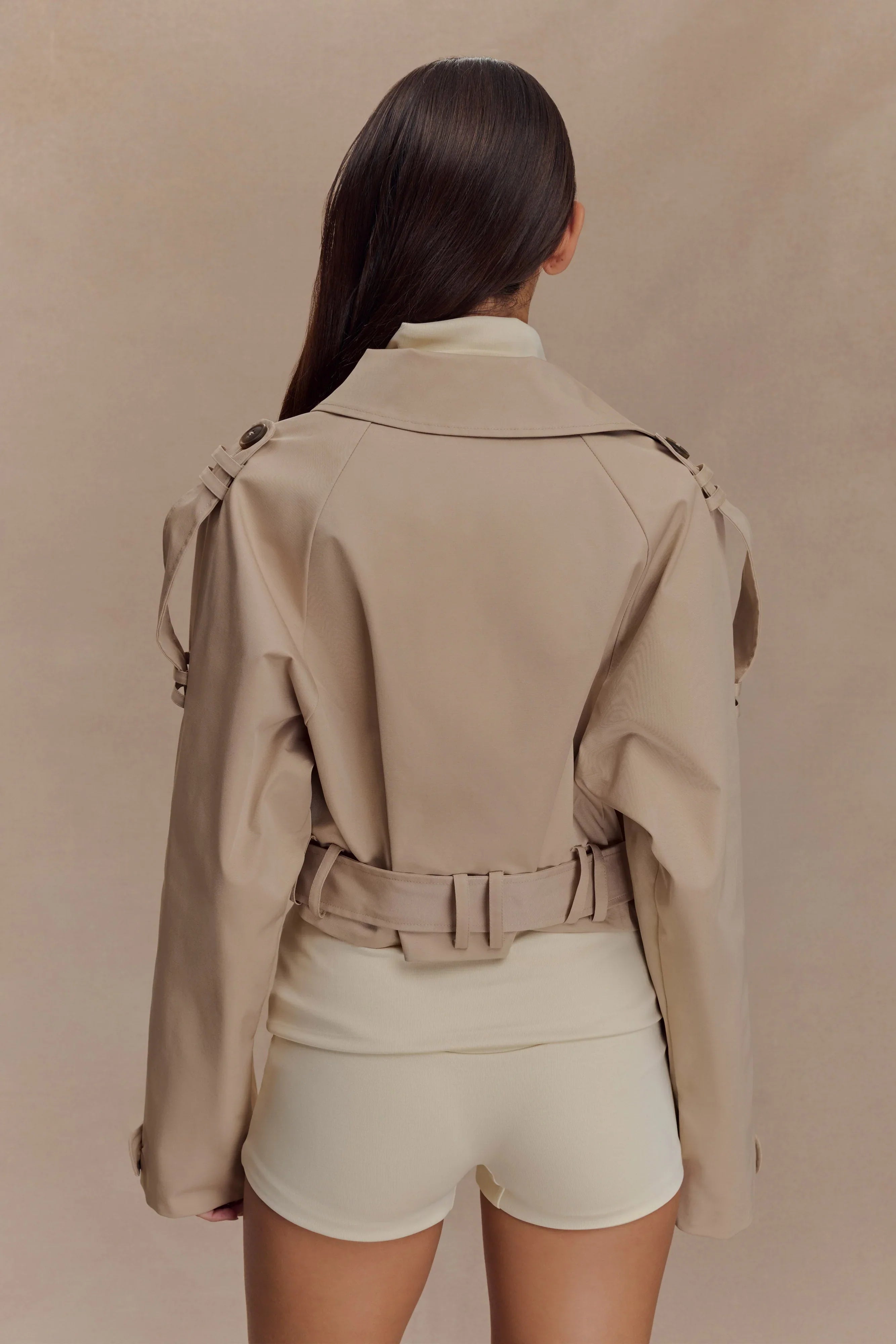 Birdie Fold Over Shorts Ivory